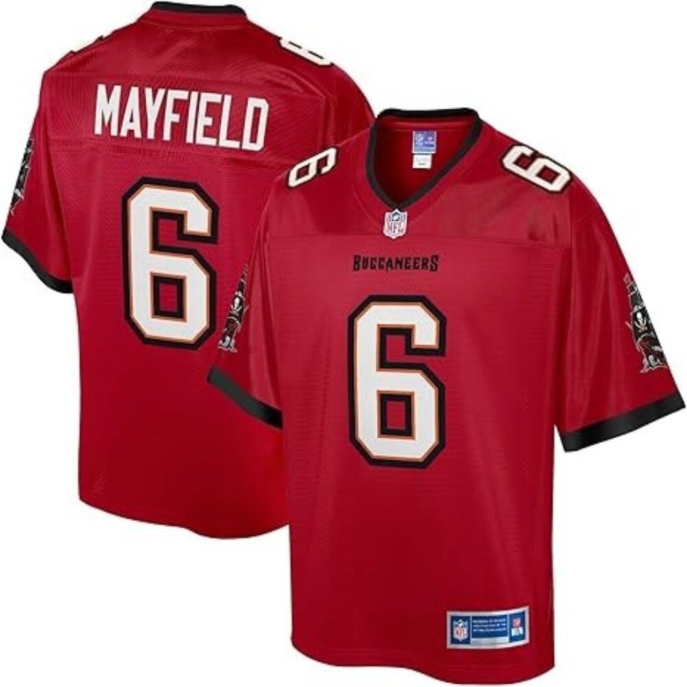 NFL PRO LINE Men's Baker Mayfield Red Tampa Bay Buccaneers Replica Jersey NWOT M